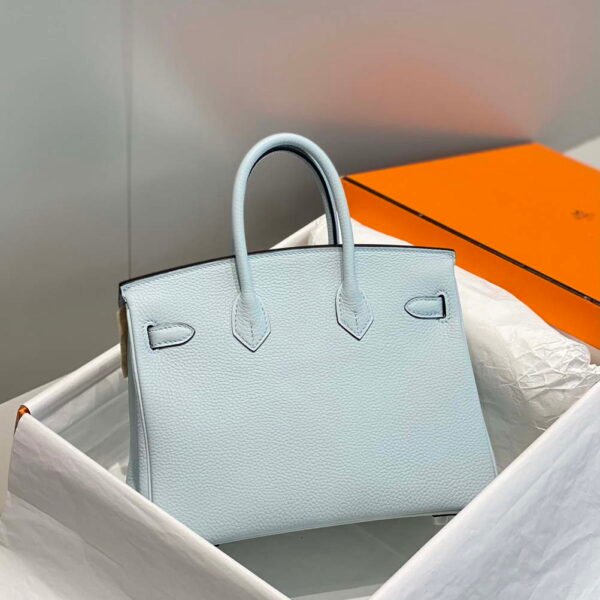 Replica Hermes Birkin Designer Tote Bag Togo Leather 28566 Blue Pale